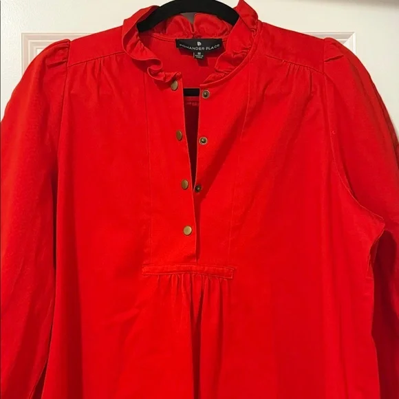EUC! Tuckernuck/Pomander Place Red Women's Dress, Size Medium - Picture 6 of 9